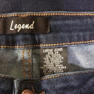 High rise, never worn jeans.  Straight leg.